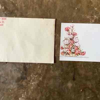 Flower card note