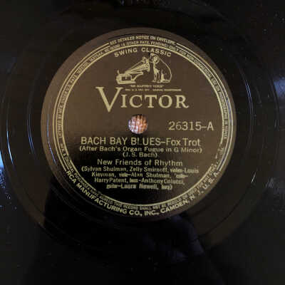 Victrola record Bach Bay Blues / Fable in Sable - New Friends of Rhythm