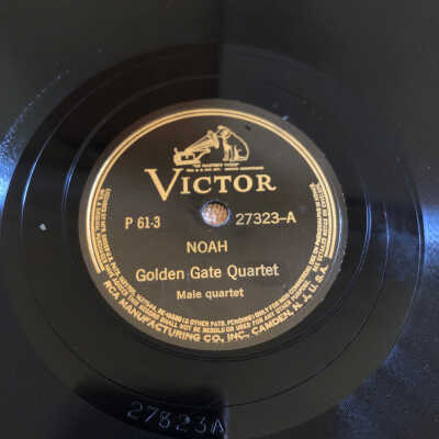 Victrola record Noah / Job - Golden Gate Quartet