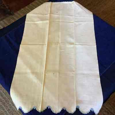 Blue edged hand towel