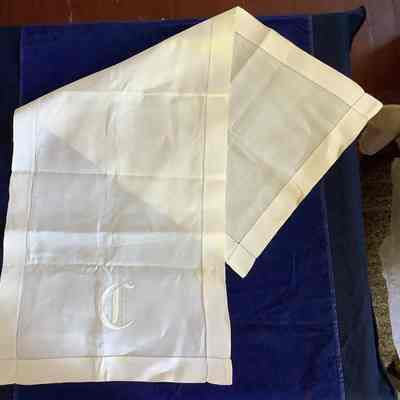 Monogrammed textile