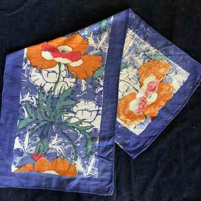 Flower design decorative textile