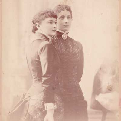 Emma Bray (Cohen) and Mary Coleman (Jennings) (late 1870s to early 1880s)