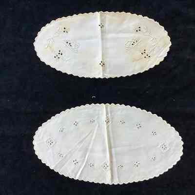 Two small oval pieces