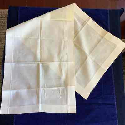 Monogrammed “E” decorative textile