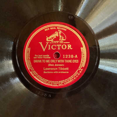Victrola record - Drink to Me Only With Thine Eyes / Believe Me… - Lawrence Tibbett