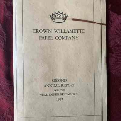 Crown Willamette Paper Company Report