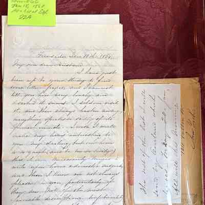 Letter #11 Emilie to Alfred from Fernside, Alameda, CA: Emilie describes daily activities while apologizing that her letters are not very interesting