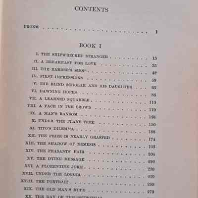 table of contents