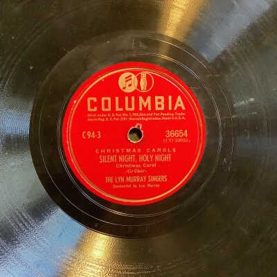 Columbia record Christmas Carols: Silent Night, Holy Night / Hark! The Herald Angels Sing