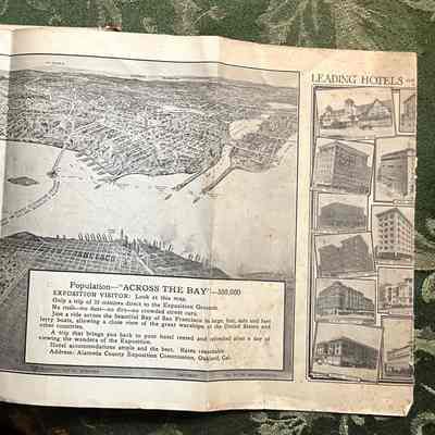 Foldout map from rear cover: Map of Oakland and San Francisco.
