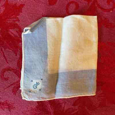 Blue and White Handkerchief
