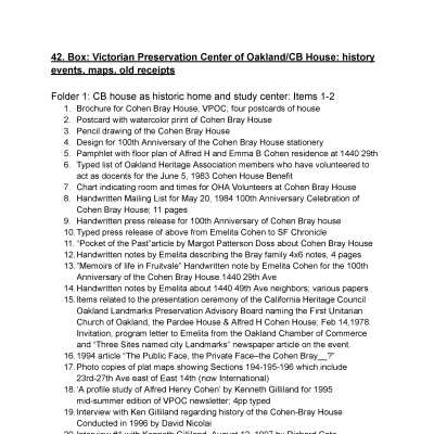 42.Victorian Preservation Center of Oakland/VPCO