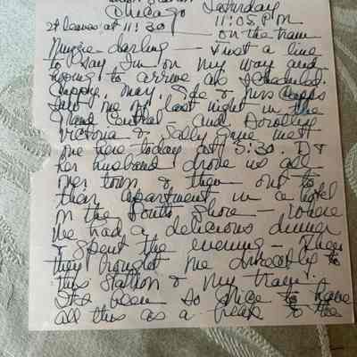Emelita’s letter from Chicago Archive Box 21