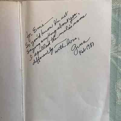 Handwritten notes by Gina