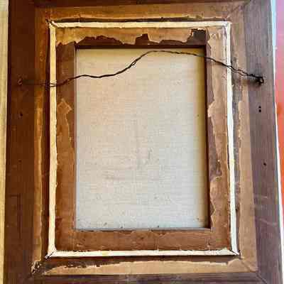 Backside of frame