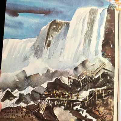 Inside cover: The American Falls as seen by Hugh Laidman; other views of Niagara Falls illustrate his reminiscence, "Niagara Revisited," starting p. 10.