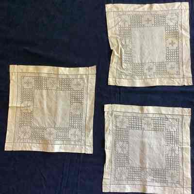 Three Drawn hole square textiles