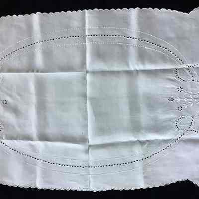 Decorative textile with flower design