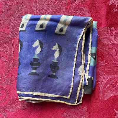 Chess Patterned Scarf