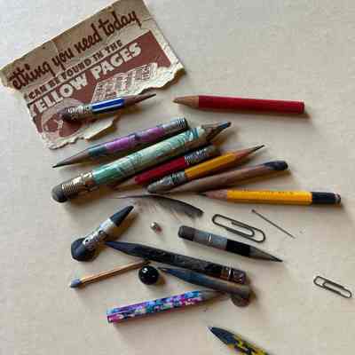 Saved pencil stubs
