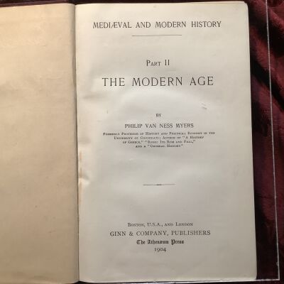 Medieval and Modern History
