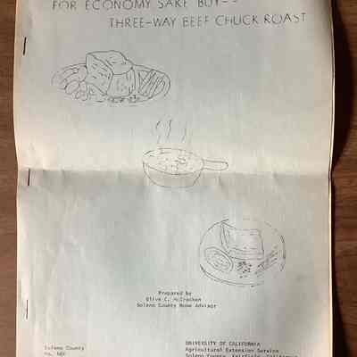 For Economy Sake Buy - - Three-Way Beef Chuck Roast