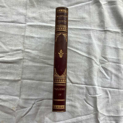 Critical and Historical Essays [Volume 4]
