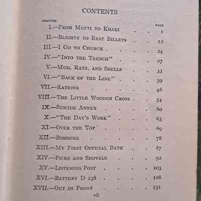 table of contents