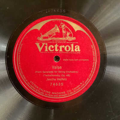 Victrola record Valse from Serenade for String Orchestra - Jascha Heifetz
