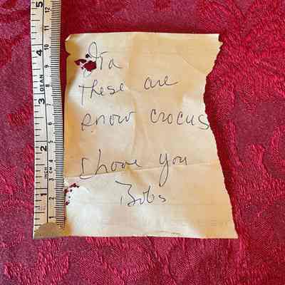 Handwritten Note