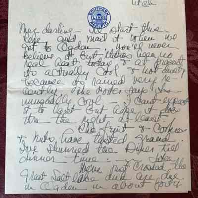 Emelita’s letter from Ogden Utah