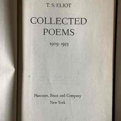 Collected poems, 1909-1935