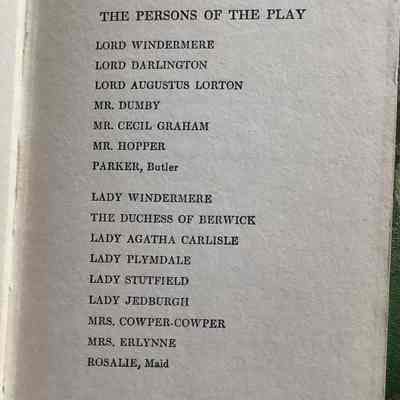 Dramatis personae