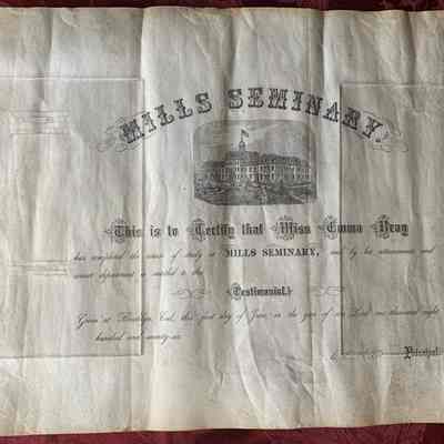 Mills Seminary Testimonial