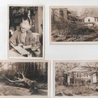 Emma, 1940s, back room and garden