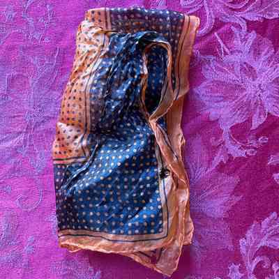 Polka Dot Patterned Scarf