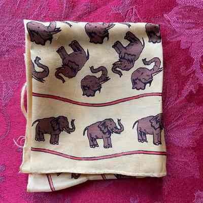 Elephant Patterned Scarf