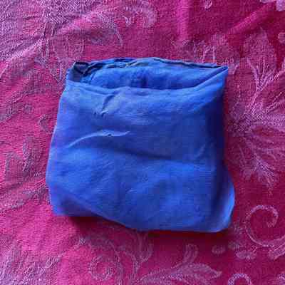 Blue Silk Scarf