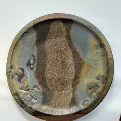 Ceramic Plate - hand-thrown- glazed
