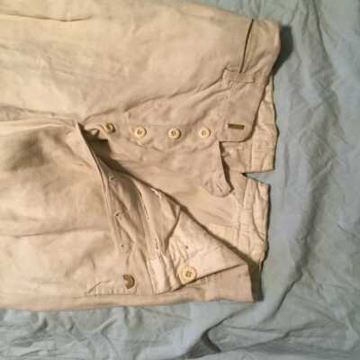 Mens Trousers white linen