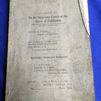 Supreme Court in the State of California Appellant's Points and Authorities