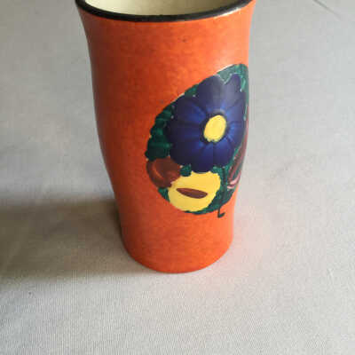 Small Orange Vase