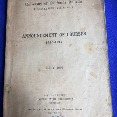 Announcement of Courses
