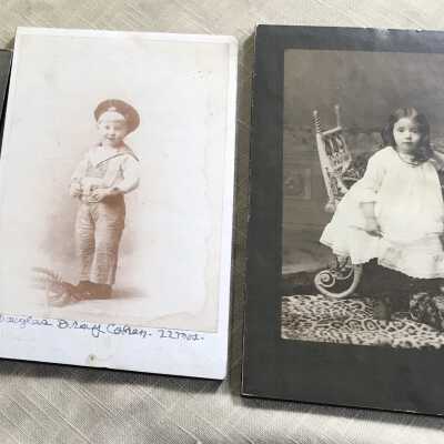 Cohen Children raised at 1440 29th Ave. Oakland: Four photos of Alfreda, Marion, Douglas Bray and Edith Emelita