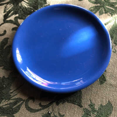 Small blue plate