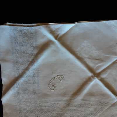 Embroidered dinner napkin set