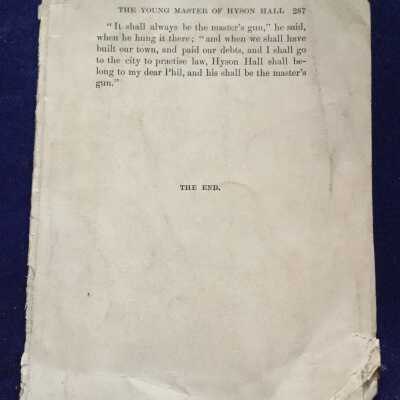 Last Page Of The Young Master Of Hyson Hall