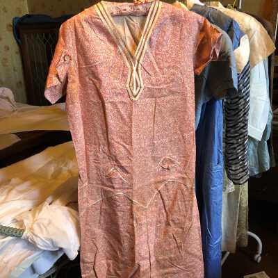 Dress. Pink white red