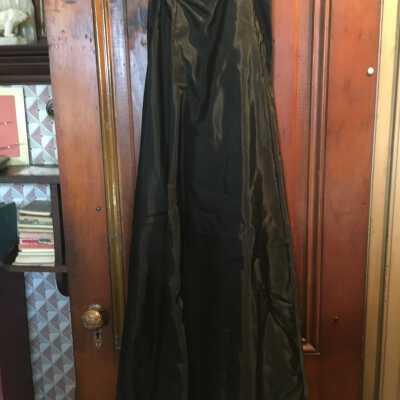 Black long reproduction skirt